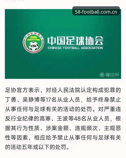中国足协第三批禁足名单全面解析：17人终身禁赛背后的行业震荡与深层逻辑